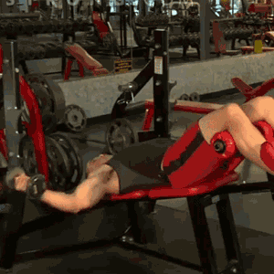Man doing a decline dumbbell fly