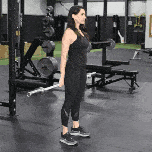 Woman doing a hack squat