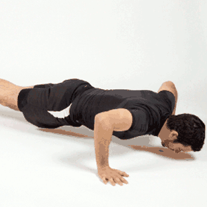 Man doing a press up