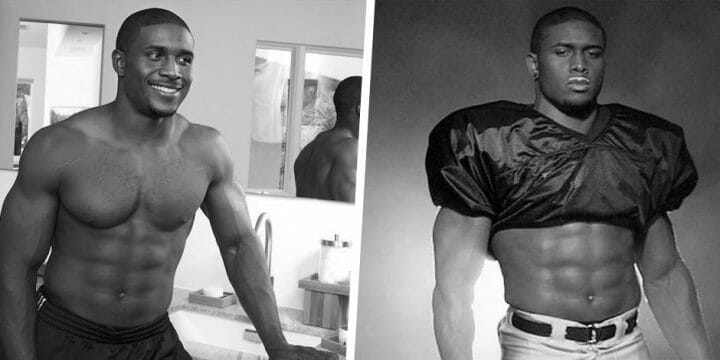 Reggie Bush showing his amazing physique