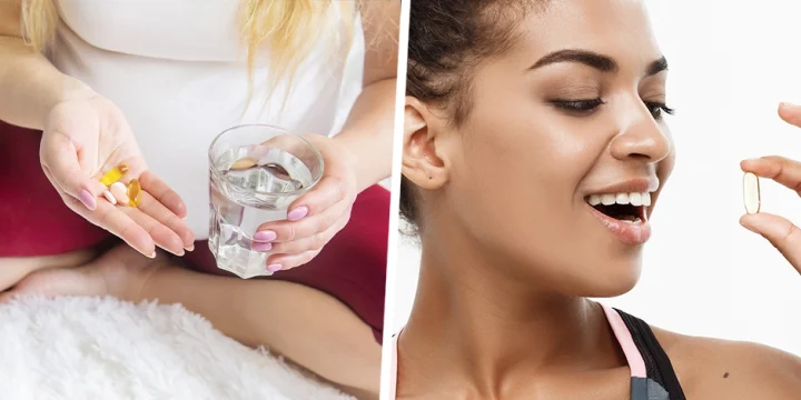 Holding supplement pills for fat burners, holding a single pill to take