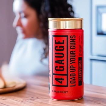 4 Gauge CTA pre-workout supplement container