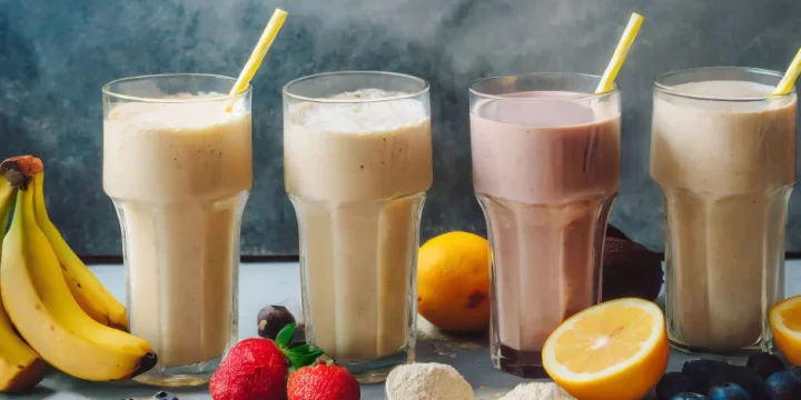 Different mass gainer shakes