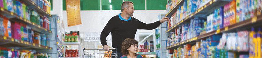 man shopping