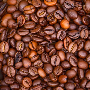 Close up shot of coffee beans