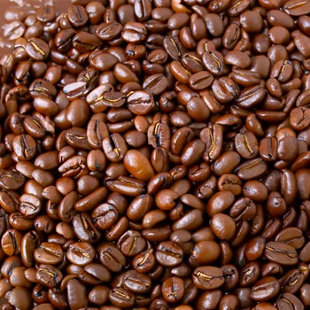 Close up picture of coffee beans