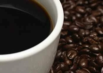 Close up image of caffeinated beverage