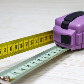 A measuring tape