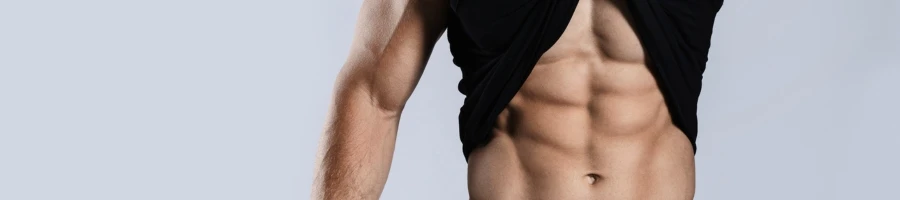 A man showing his abs
