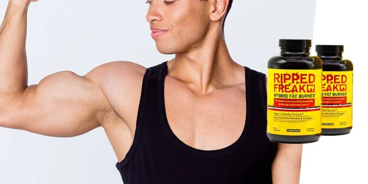 Flexing bicep muscles