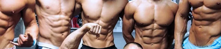 Fit men who uses BCAA supplements
