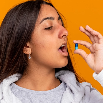 Taking a supplement while having an allergy