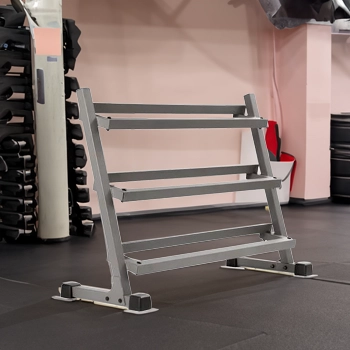 XMark 4 Foot 3 Tier Dumbbell Rack